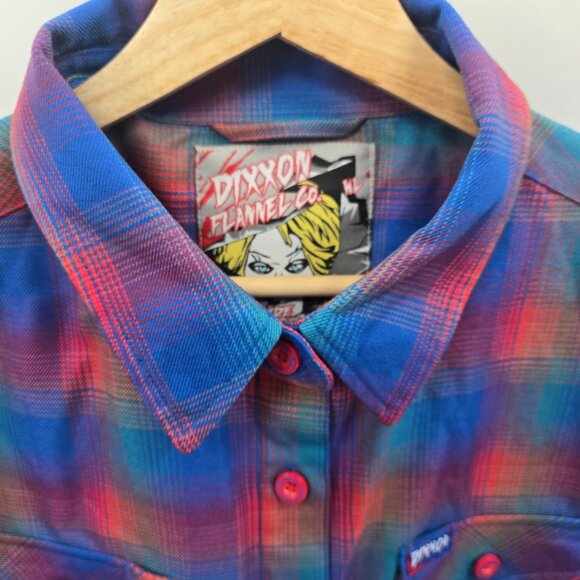 Dixxon Bride of Chucky Long Sleeved Flannel Button Down Women's Large - Picture 8 of 11